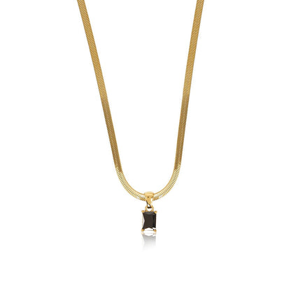 Rivelle Mesh Pendant Necklace – 18K Gold Triple Plated