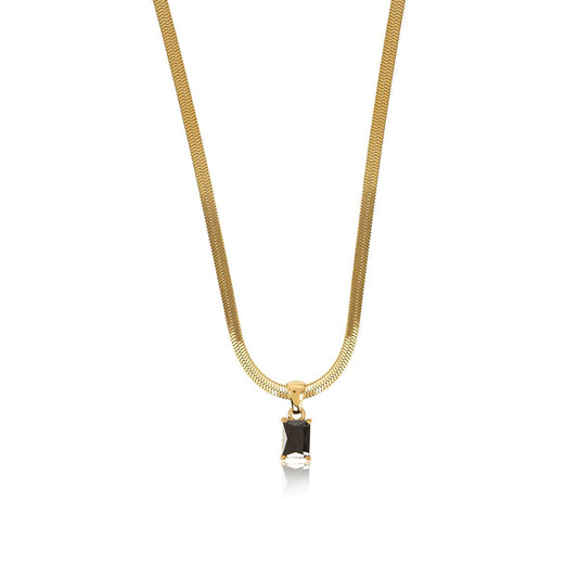 Rivelle Mesh Pendant Necklace – 18K Gold Triple Plated
