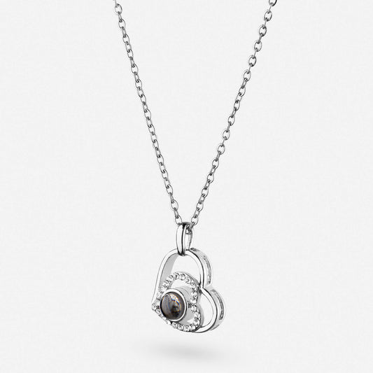 Personalized Heart Photo Necklace
