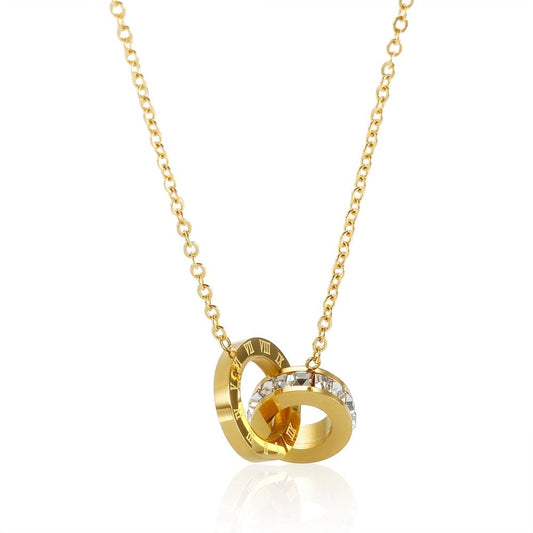Imperial Zirconia Stone Necklace – 18K Gold Plated