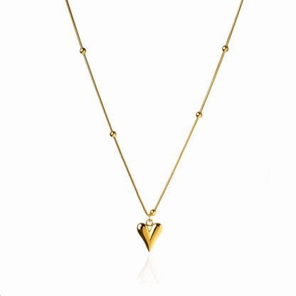 Life Love Heart Necklace – 18K Gold Triple Plated 