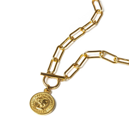 New York Cents Necklace – 18K Gold Triple Plated 