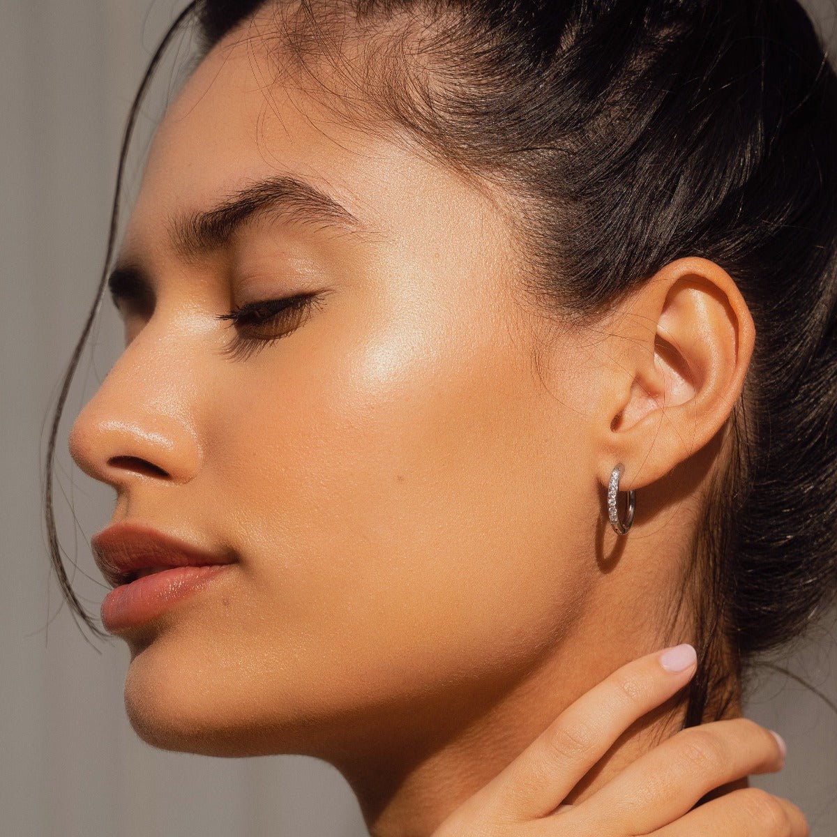 Auréa Silver Hoops – Sterling Shine Edition