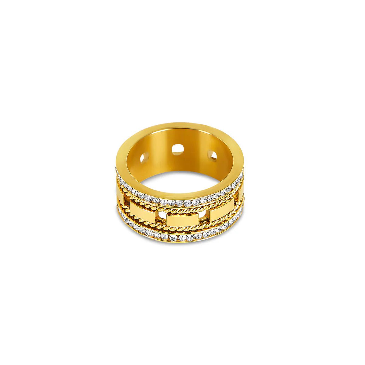 Impulse Statement Ring – 18K Gold Plated 