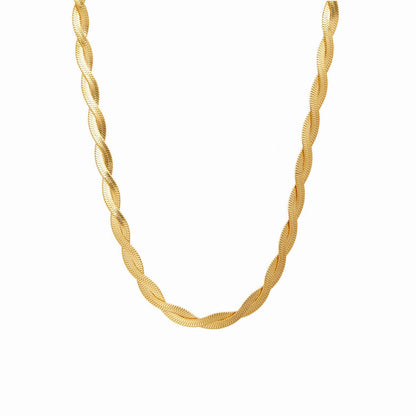 Twist Necklace – 18K Gold Triple Plated 