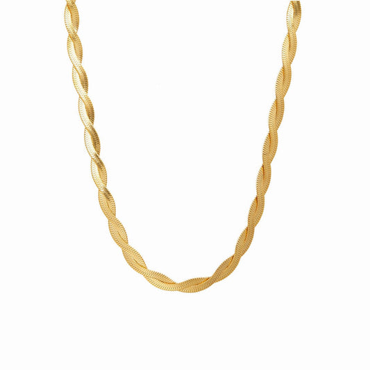 Twist Necklace – 18K Gold Triple Plated 