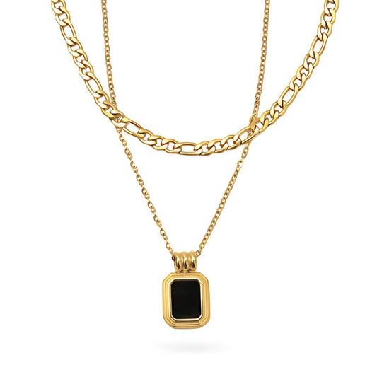 Aurienne Layered Necklace – 18K Gold Triple Plated