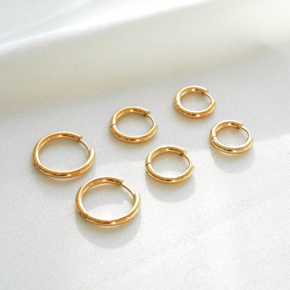 Aurora Triple Hoop Set – 18K Gold Plated