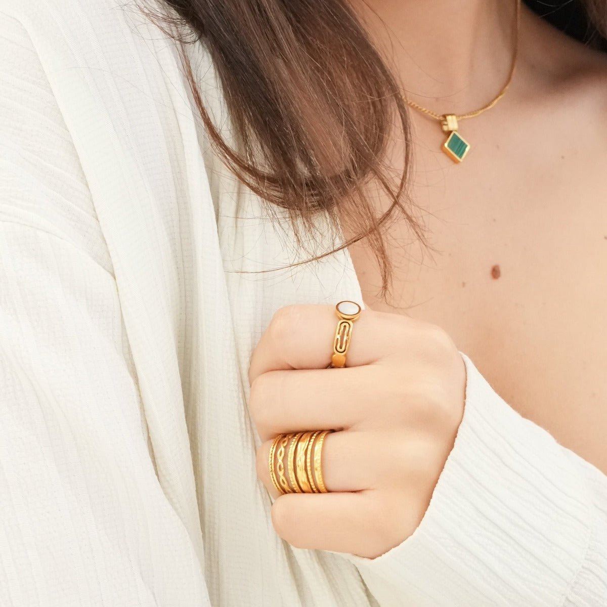 Royale Adjustable Ring – 18K Gold Plated