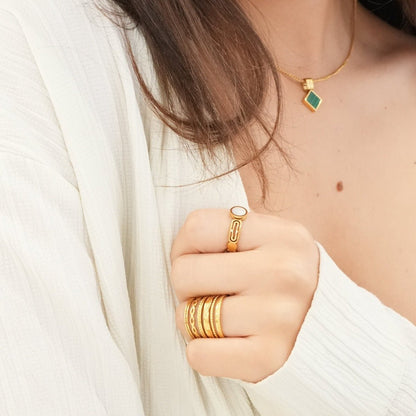 Royale Adjustable Ring – 18K Gold Plated