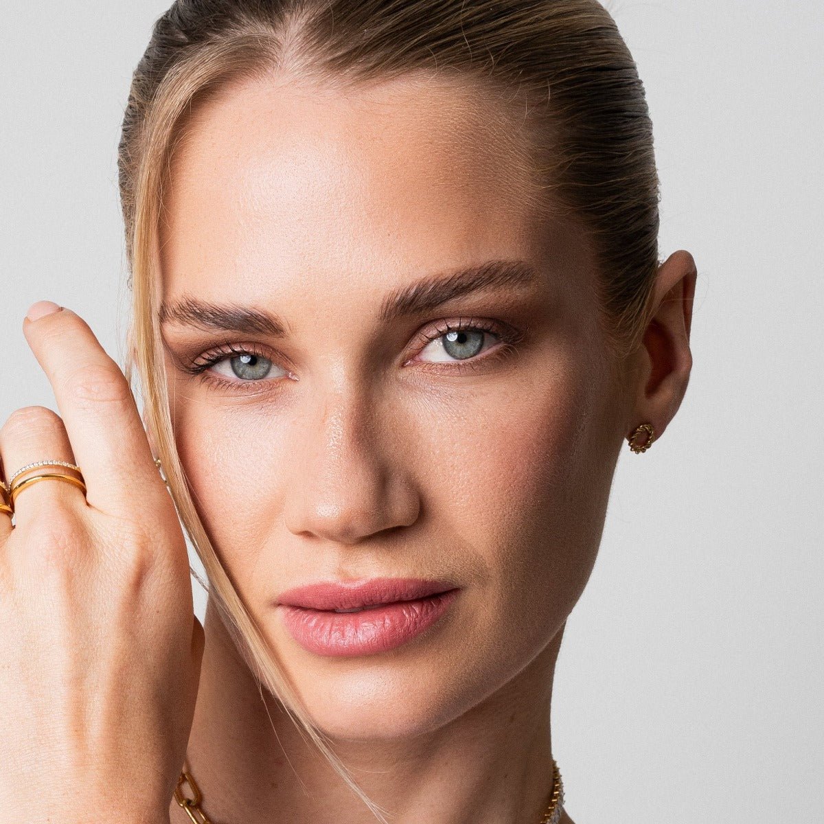 Vienne Double Ring – 18K Gold Plated