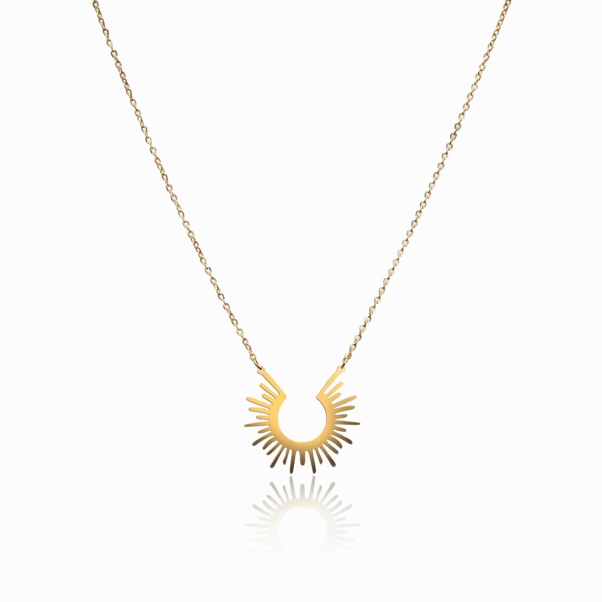 Vetra Spike Pendant Necklace – 18K Gold Triple Plated 