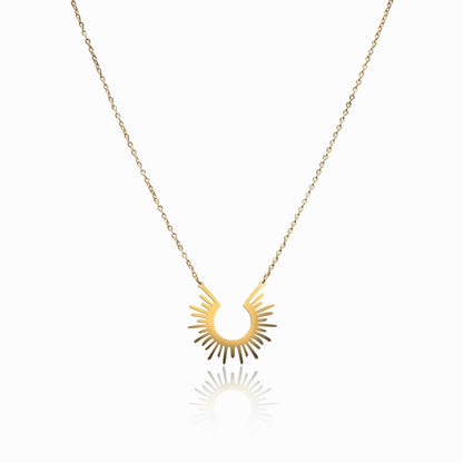 Vetra Spike Pendant Necklace – 18K Gold Triple Plated 
