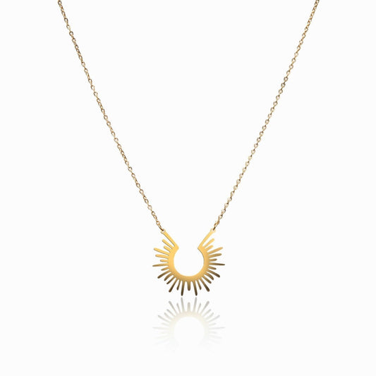 Vetra Spike Pendant Necklace – 18K Gold Triple Plated 