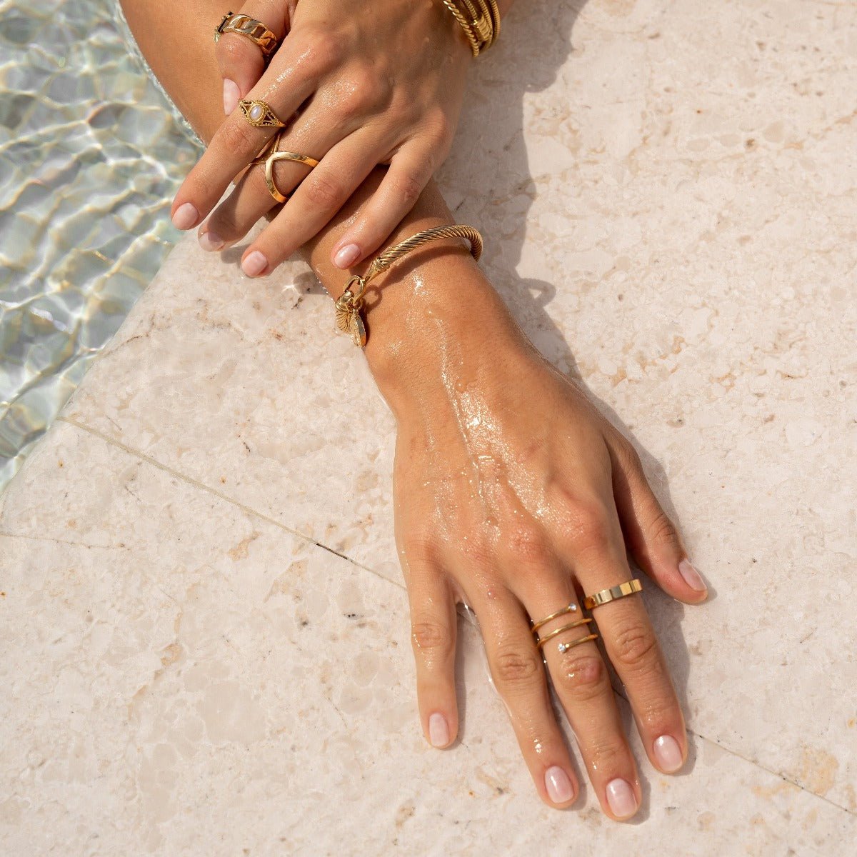 Square Comfort Band – 18K Gold Plated 