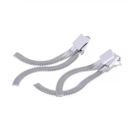 Catarina Mesh Earrings – Silver Plated