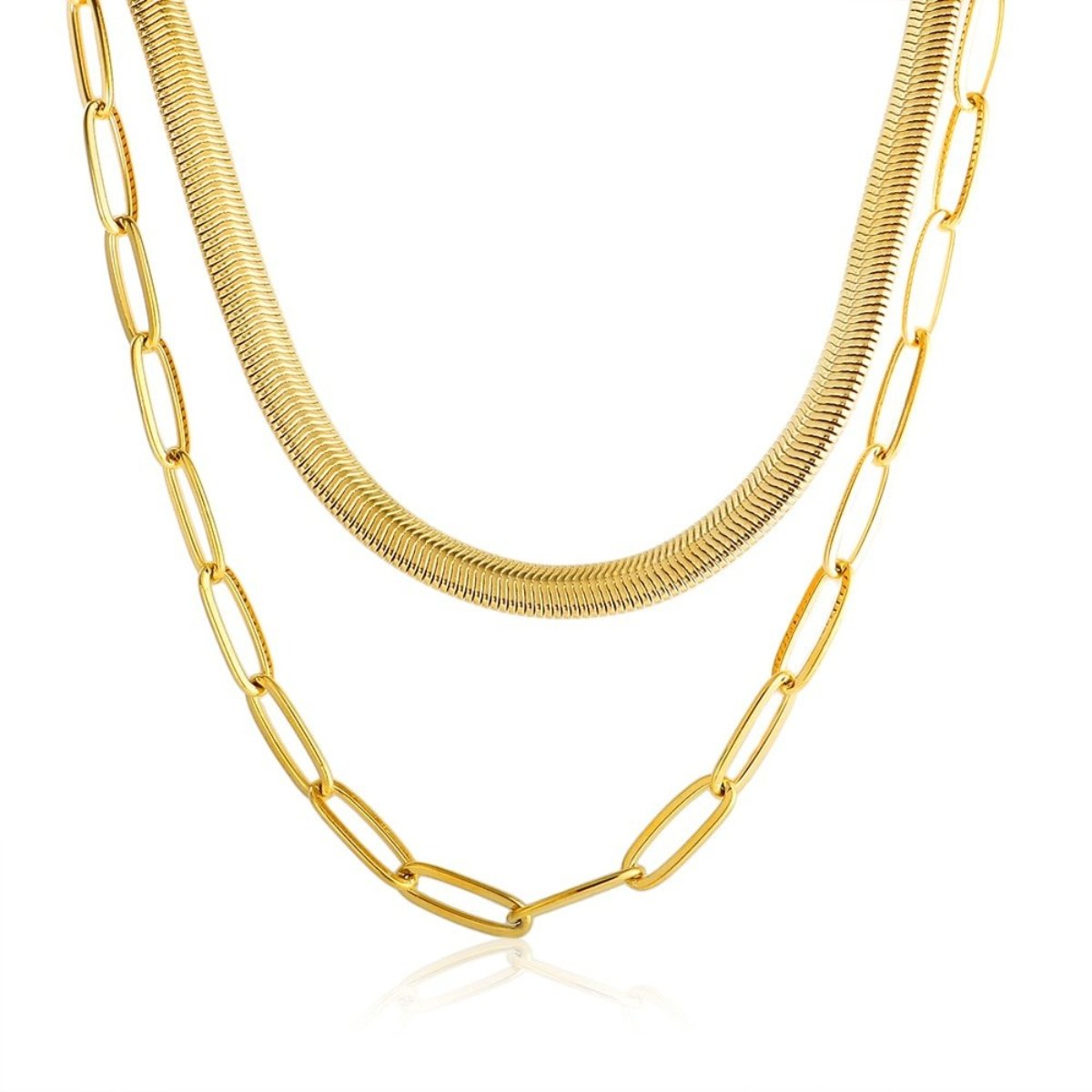 Antonela Layered Necklace – 18K Gold Plated
