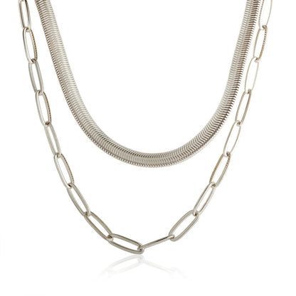 Antonela Layered Necklace – 18K Gold Plated