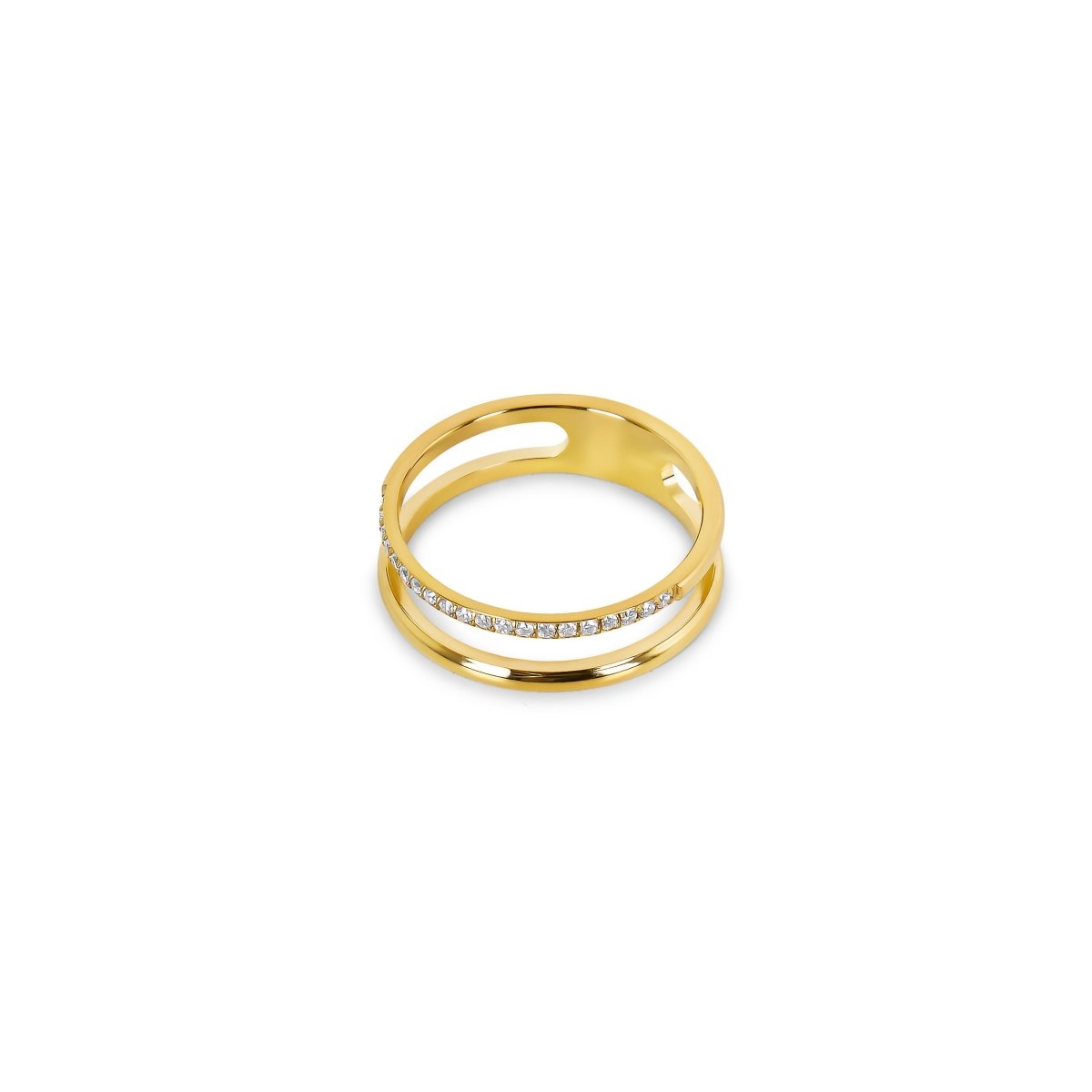 Vienne Double Ring – 18K Gold Plated