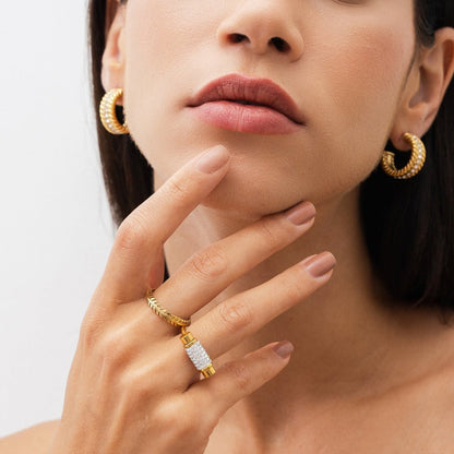 Lumia Spinning Ring – 18K Gold Plated