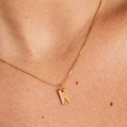 Liora Initial Necklace – 18K Gold Plated