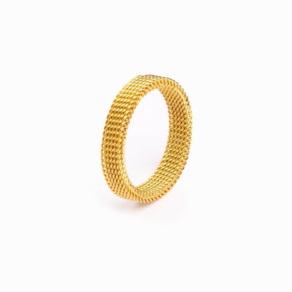 Arden Mesh Ring – 18K Gold Plated