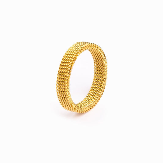 Arden Mesh Ring – 18K Gold Plated