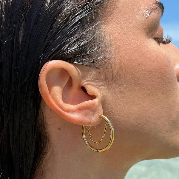 Aurea Kite Hoops – 18K Gold Plated 