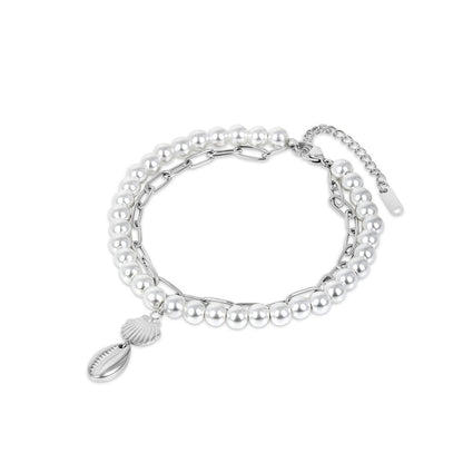 Noronha Pearl Anklet - Silver 