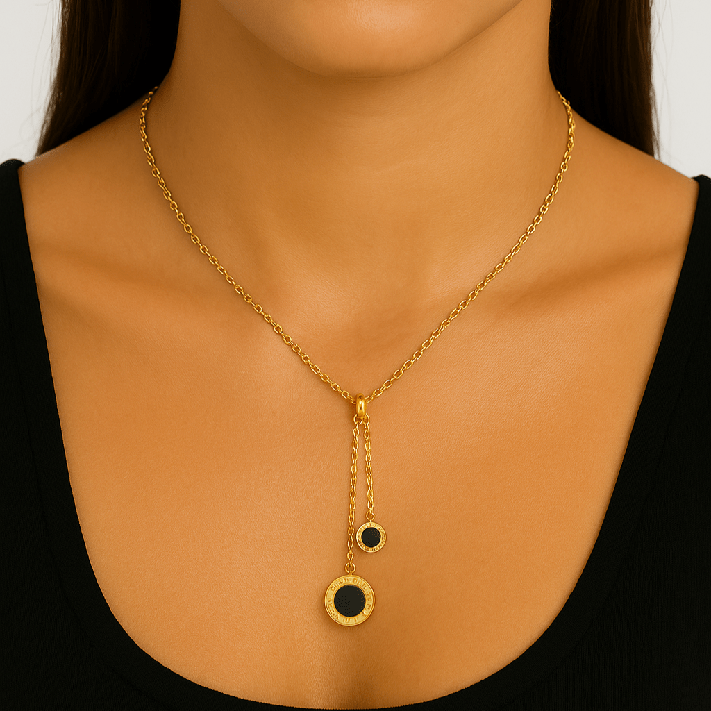 Athenas Lariat Necklace – 18K Gold Plated