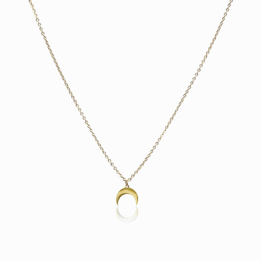 Lunelle Moon Pendant Necklace – 18K Gold Triple Plated 