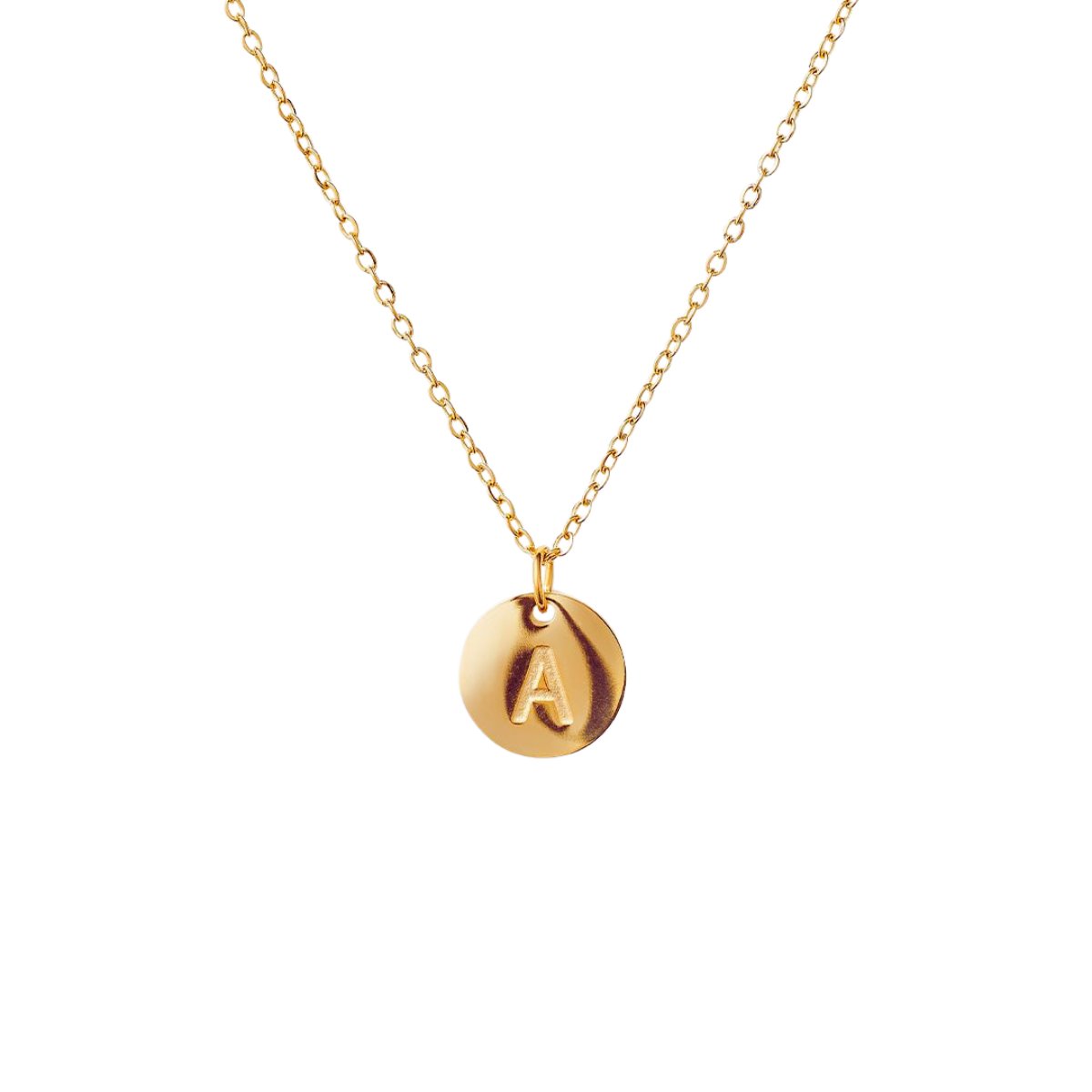 Initial Letter Necklace – 18K Gold Plated