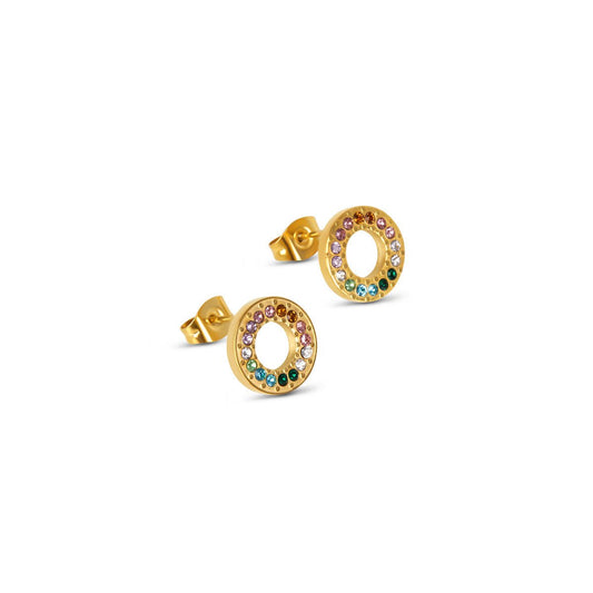 Aurora Color Hoops – 18K Gold Plated