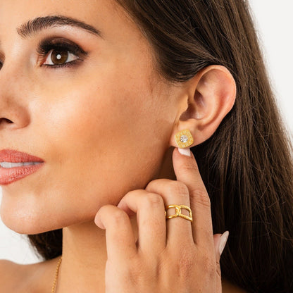 Radiant Earrings – 18K Gold Plated
