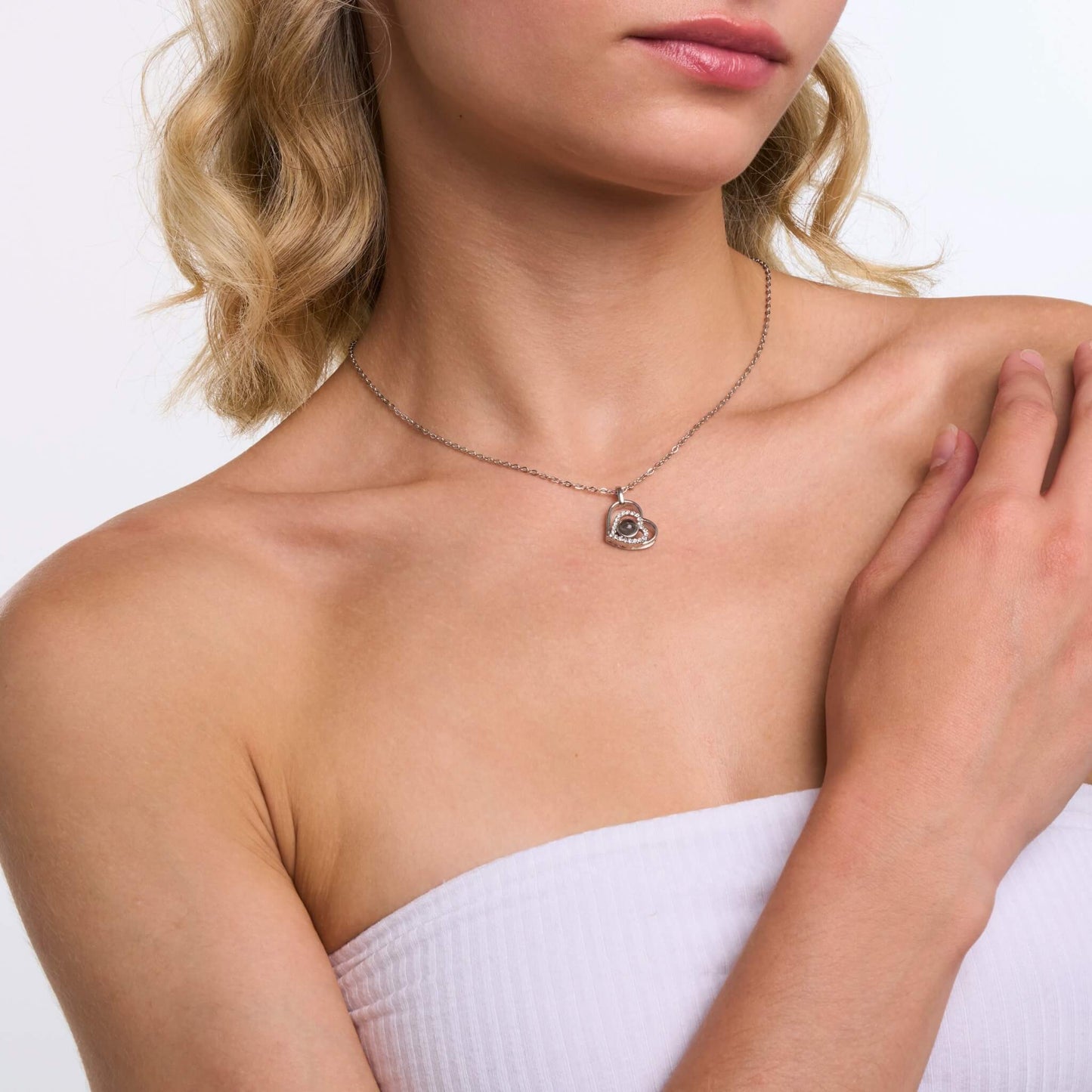 Personalized Heart Photo Necklace
