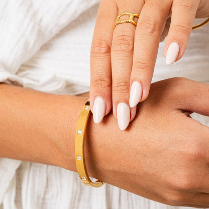 Amélie Grace Cuff – 18K Gold Plated | Rosarat 