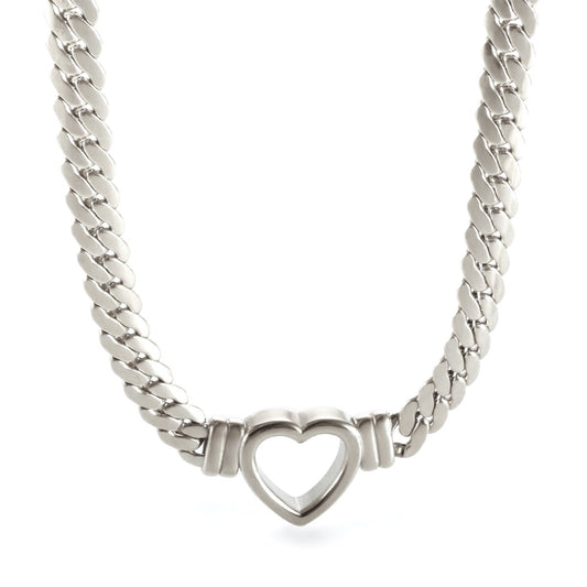 Corvelle Open Heart Link Necklace – 18K Gold Triple Plated