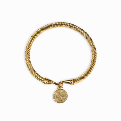 Benedict Cross Pendant Cuff – 18K Gold Plated | Rosarat