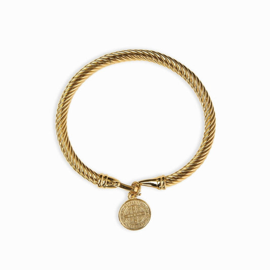 Benedict Cross Pendant Cuff – 18K Gold Plated | Rosarat