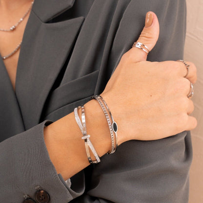 Celestine Roman Zirconia Bracelet – Silver 