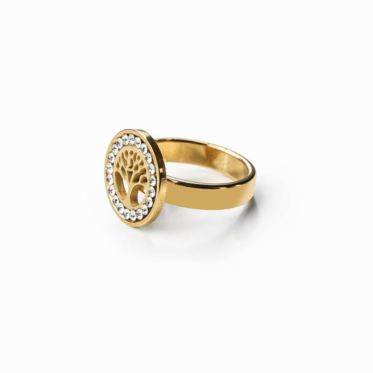 Tree of Life Ring – 18K Gold Plated