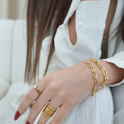 Royale Adjustable Ring – 18K Gold Plated