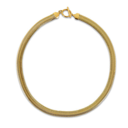 Gaia Mesh Choker Necklace Plated in 18k Gold