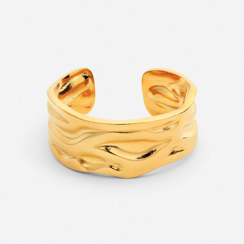 Hammered Wave Ring