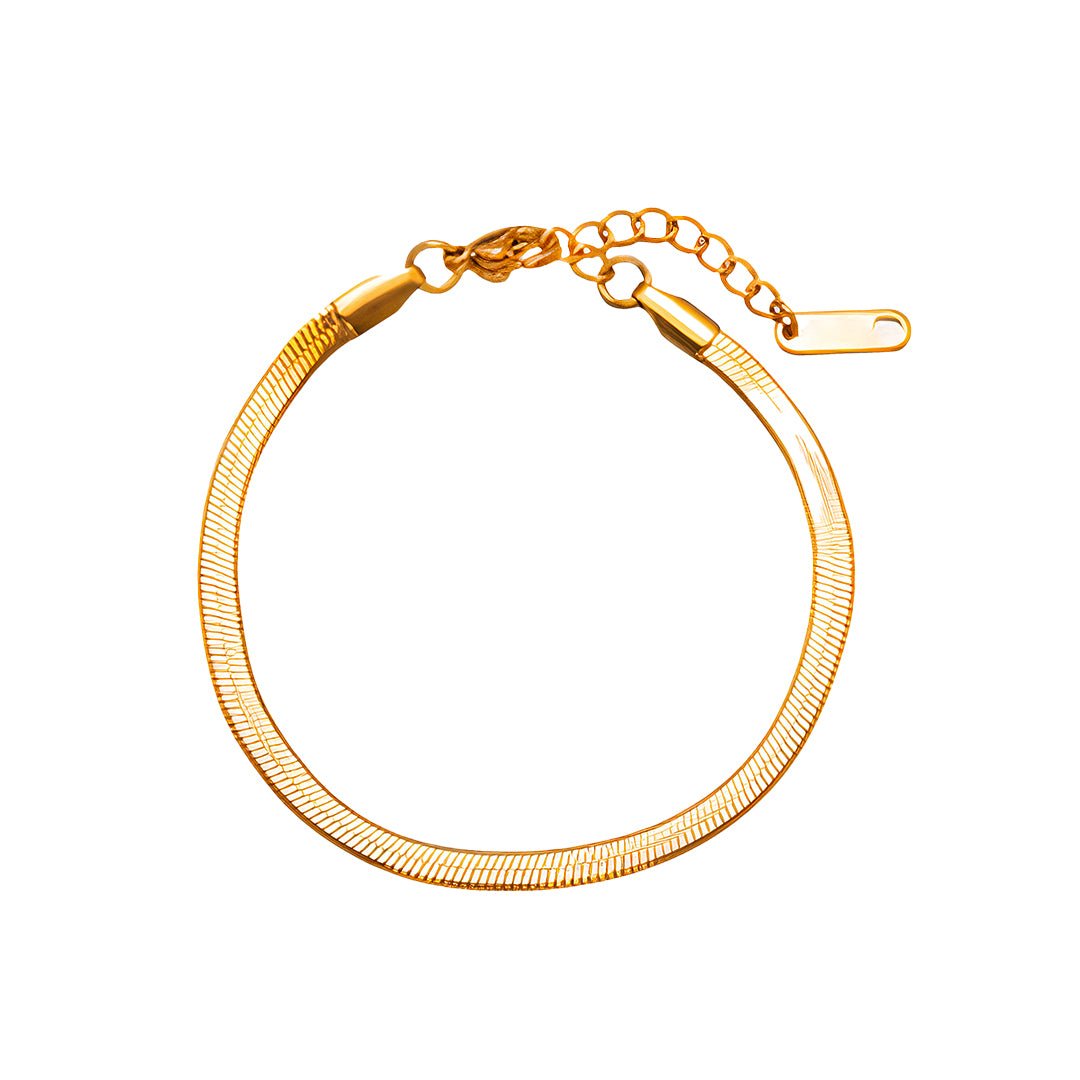 18K Gold Plated Mesh Bracelet 