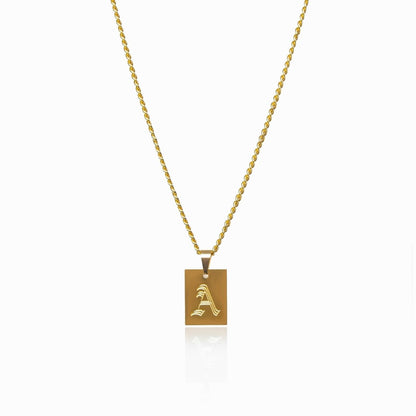Modern Initial Necklace – 18K Gold Plated