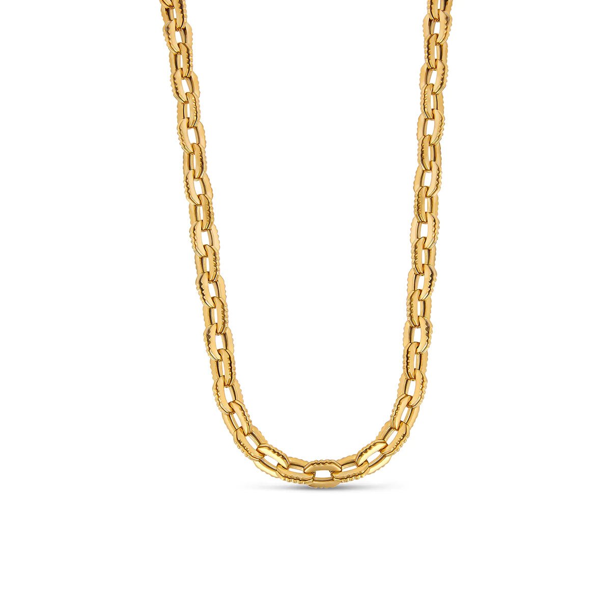Chunky Link Necklace – 18K Gold Triple Plated