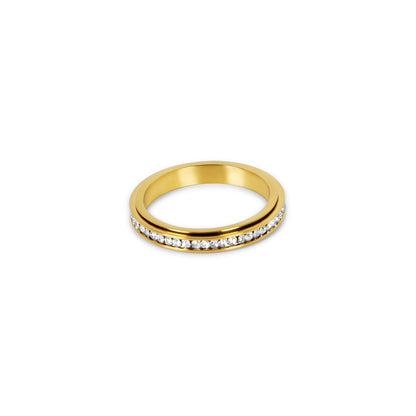 Brilliant Rotating Ring – 18K Gold Plated 