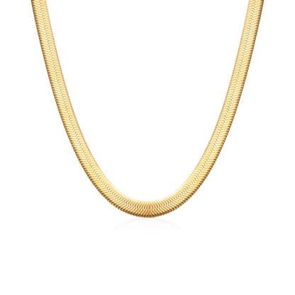 Golden Snake Chain Necklace – 18K Gold Plated 