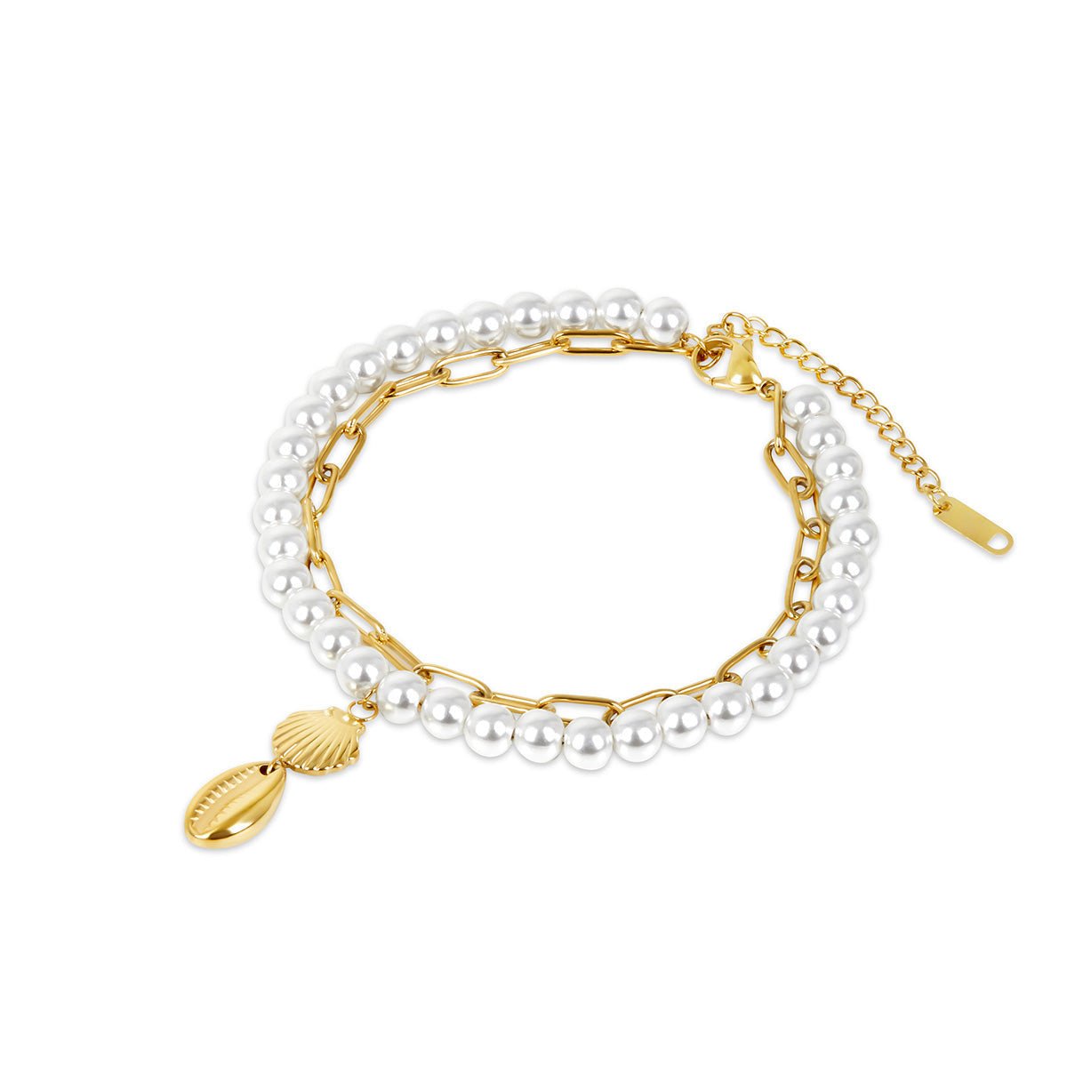 Aurora Pearl Anklet – 18K Gold Plated 